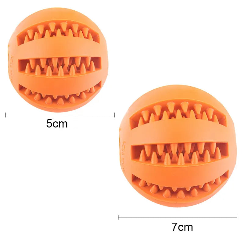 Bola de brinquedo para cães pequenos, elasticidade interativa, brinquedo de mastigar para limpeza dos dentes